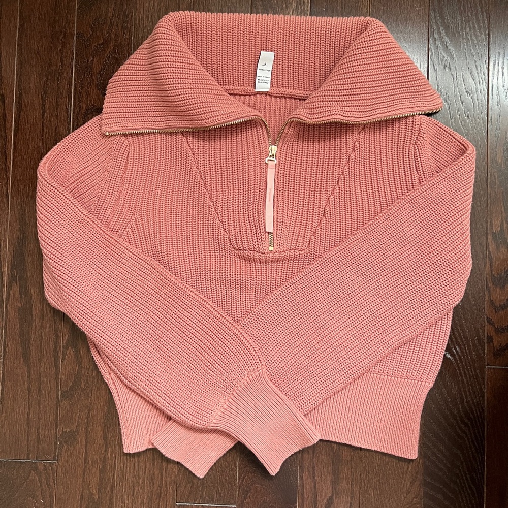 Varley Mentone Half-Zip Pullover Ash Rose - S